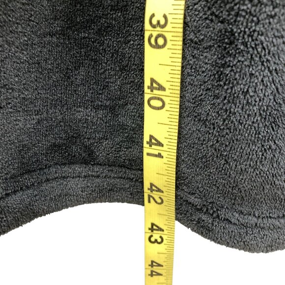 Victoria's Secret‎ Black Plush Robe, Size XL, Fleece Cozy Belt Logo Pockets NEW - Picture 9 of 11